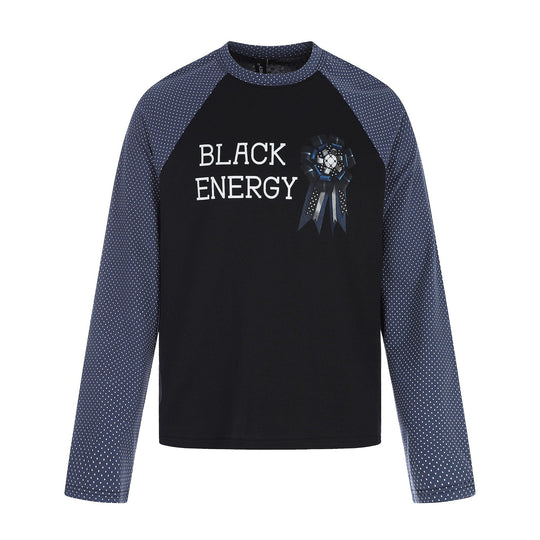 Damen Langarmshirt mit Raglanärmeln, dekorativem Schleifen-Print und weichem Baumwollmix Shop Nory