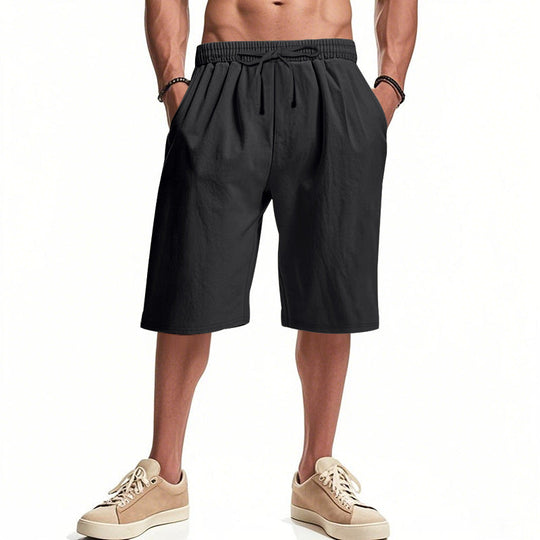 Herren bequeme Cargo-Shorts mit elastischem Bund und großzügigen Taschen