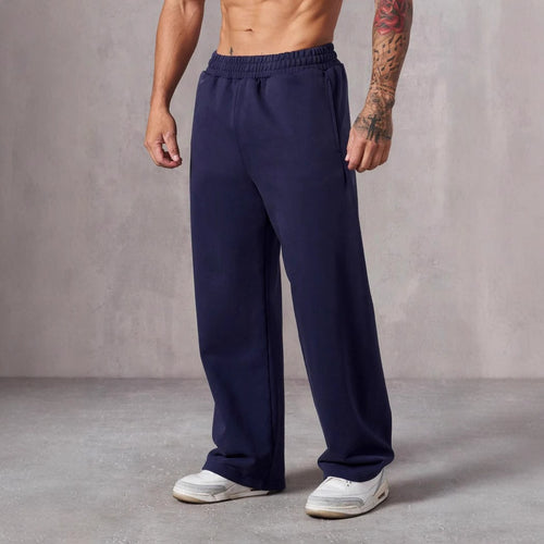 Herren nan lockere Fleece-Jogginghose mit elastischem Bund und geradem Schnitt Shop Nory