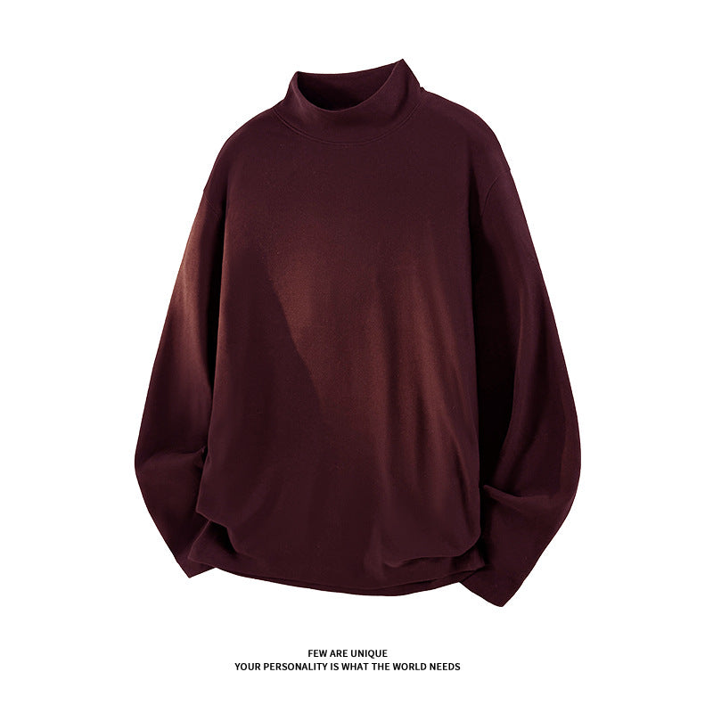 Unisex Oversize-Stehkragen-Sweatshirt mit Raglanärmeln und weichem Baumwollfleece Shop Nory