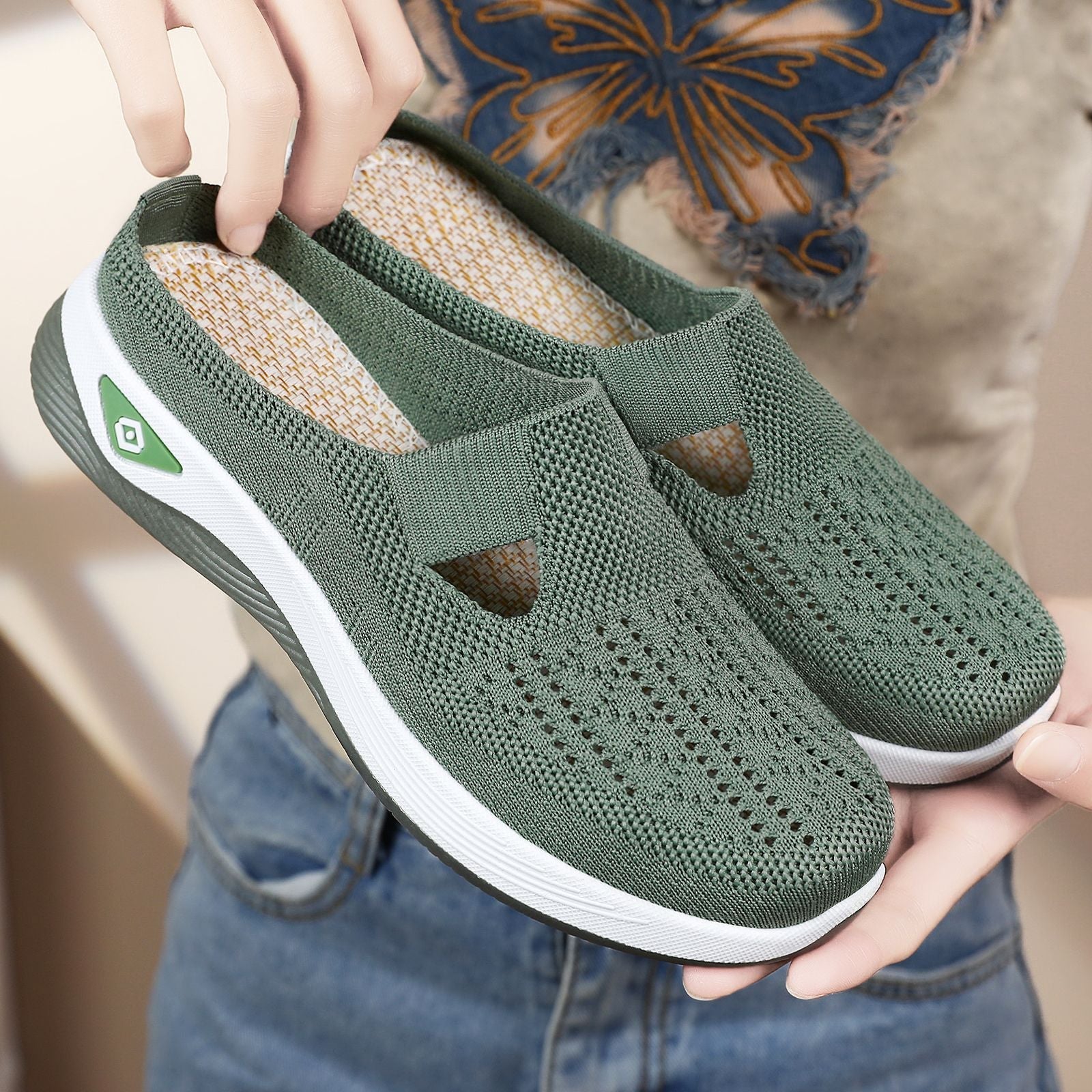 Damen Slip-On Freizeitschuhe mit komfortablem Design