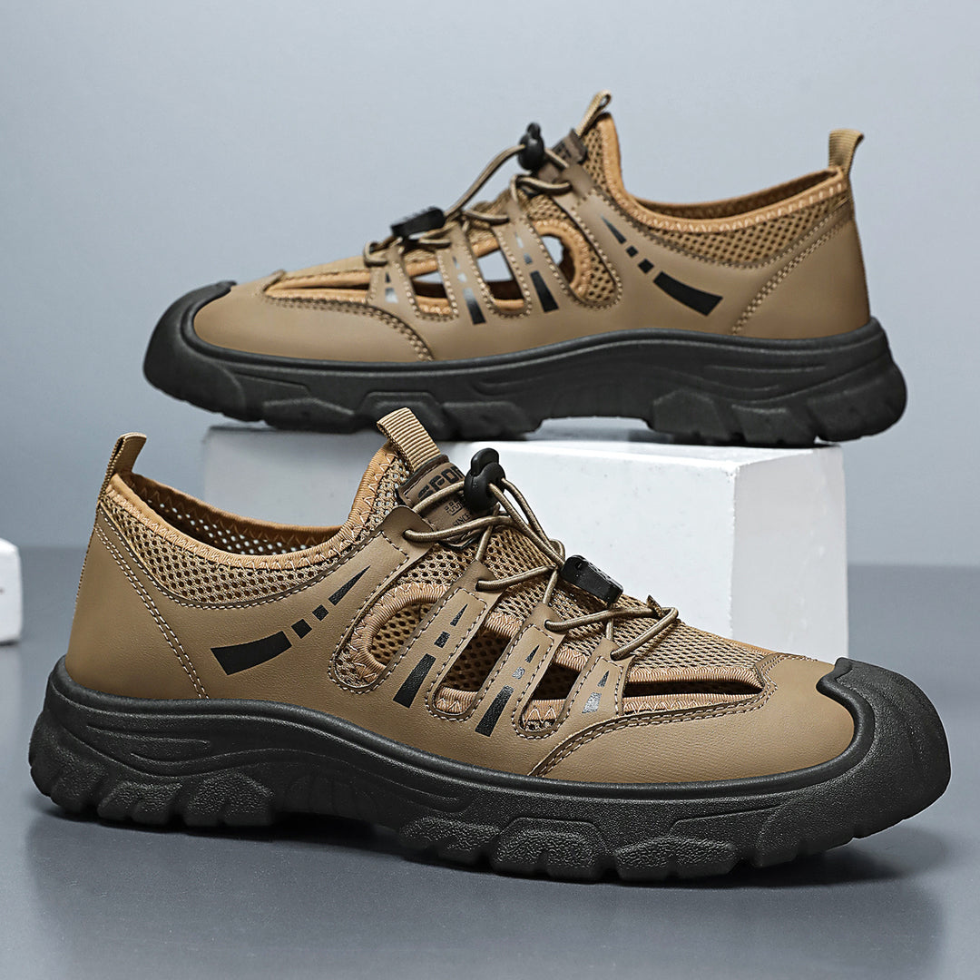 Herren nan robuster Outdoor-Sandalensneaker mit atmungsaktivem Mesh, Schnellzug-Bungee und griffiger Profilsohle Shop Nory