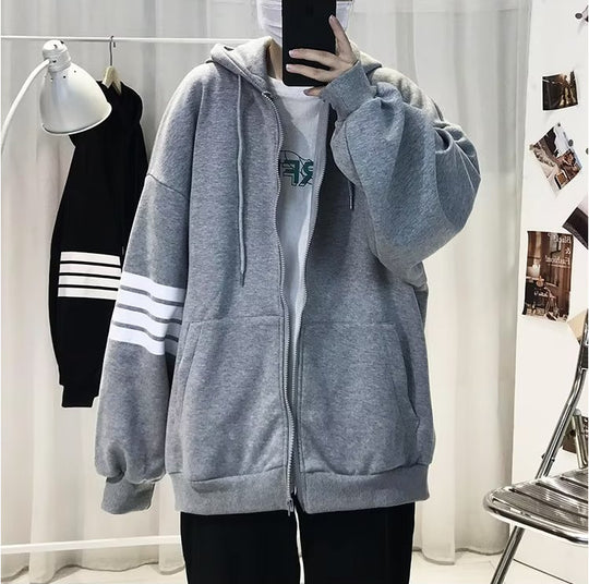 Unisex Bequeme Oversized Kapuzenjacke mit strukturiertem Design Shop Nory