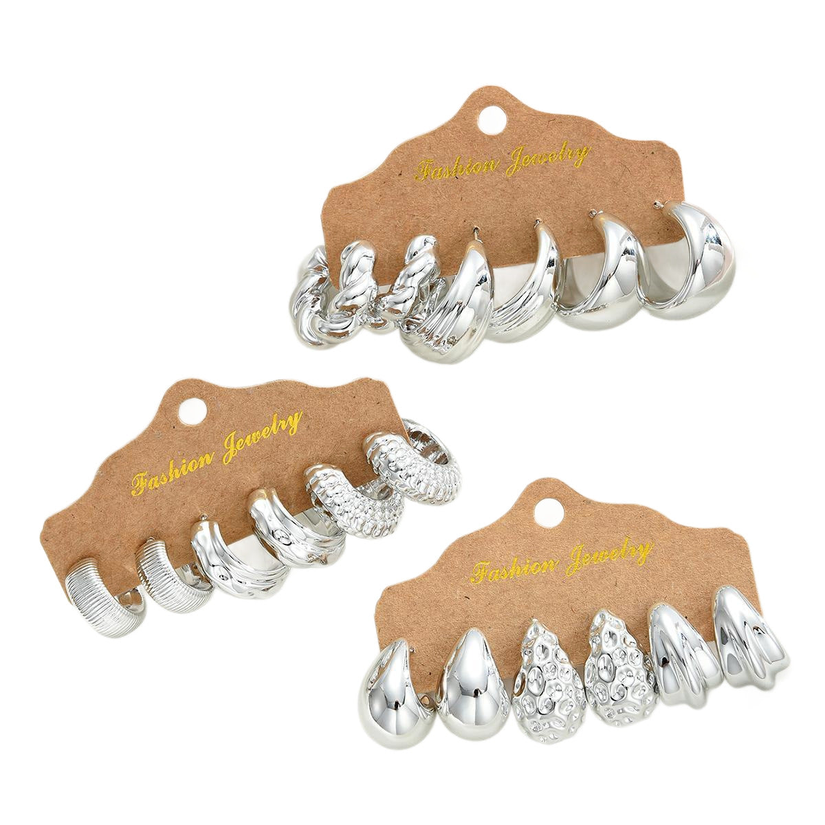 Damen Schmuckring-Set mit einzigartigen Designs und funkelnden Oberflächen Shop Nory
