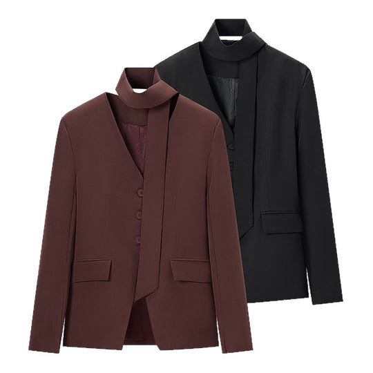 Damen Taillierter Blazer mit Schluppe, Knopfleiste und Pattentaschen Shop Nory