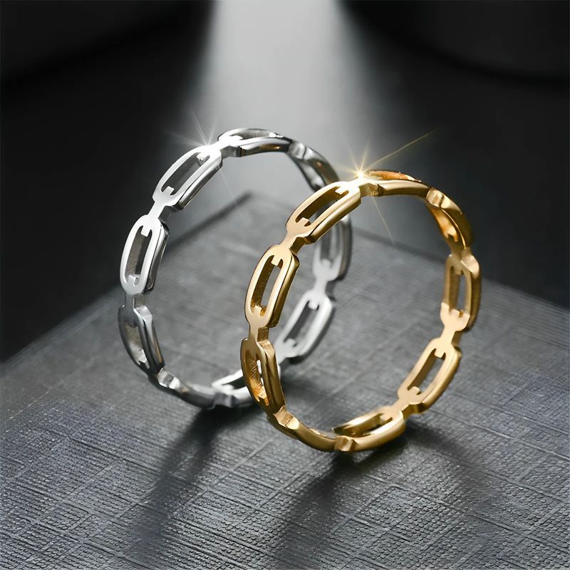 Damen Designer-Ring mit innovativem Kettendesign Shop Nory