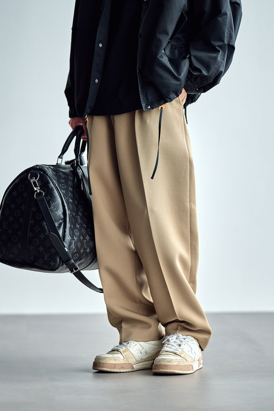 Herren Weite Chino-Hose mit Bundfalten und lockerem Schnitt Shop Nory
