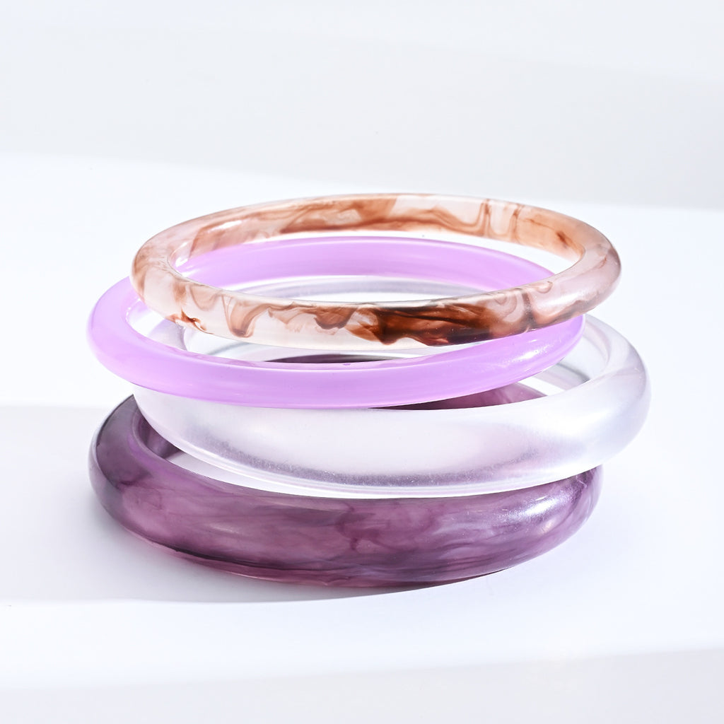 Damen Modeschmuck Armband-Set mit trendigen Acrylringen Shop Nory