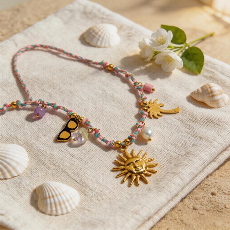 Damen Halsschmuck mit Verspieltem Charm-Design und Hypoallergener Edelstahlverarbeitung Shop Nory