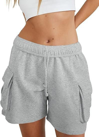 Damen lässige Freizeithose mit komfortablem Gummibund und praktischen Seitentaschen