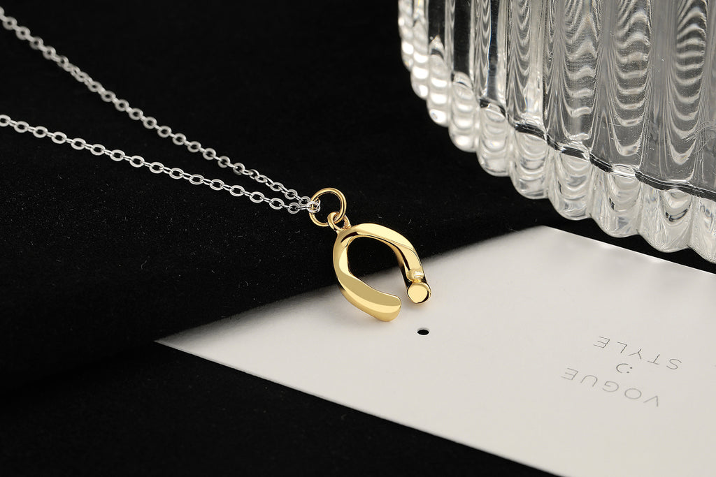 Damen Halskette mit charmantem Wishbone-Anhänger Shop Nory