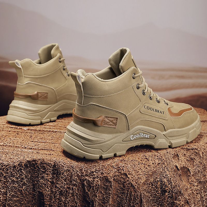 Damen robuste Schnürstiefel mit gepolsterter Innensohle