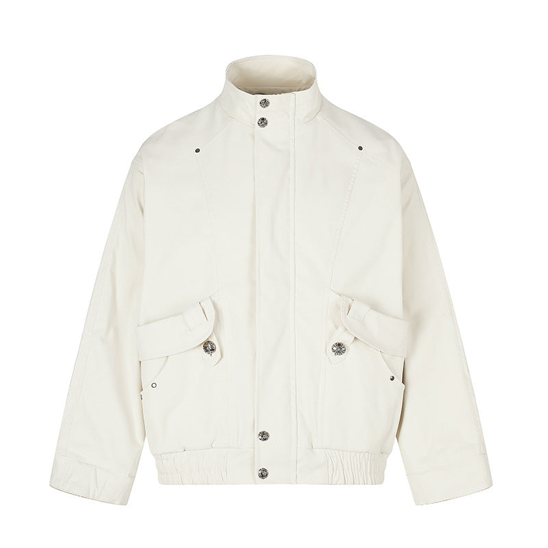 Damen Leichte Oversize-Fieldjacke mit Stehkragen, Druckknopfleiste und aufgesetzten Klappentaschen Shop Nory