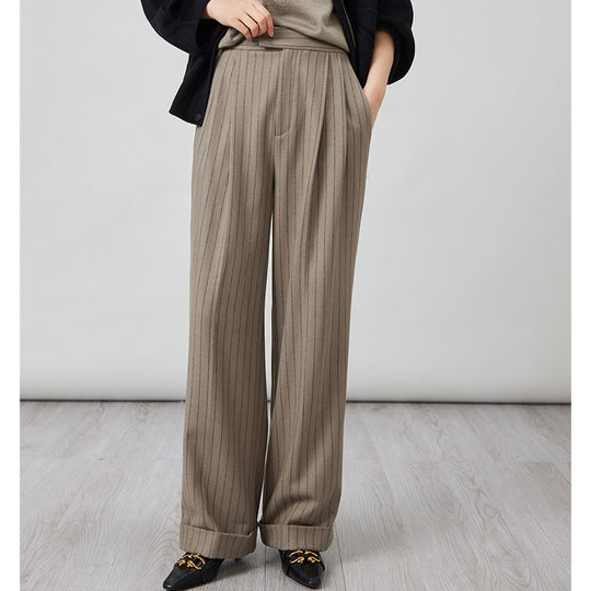Damen Oversize Wollmantel im Clean‑Cut‑Design mit Reverskragen und verdeckter Knopfleiste Shop Nory