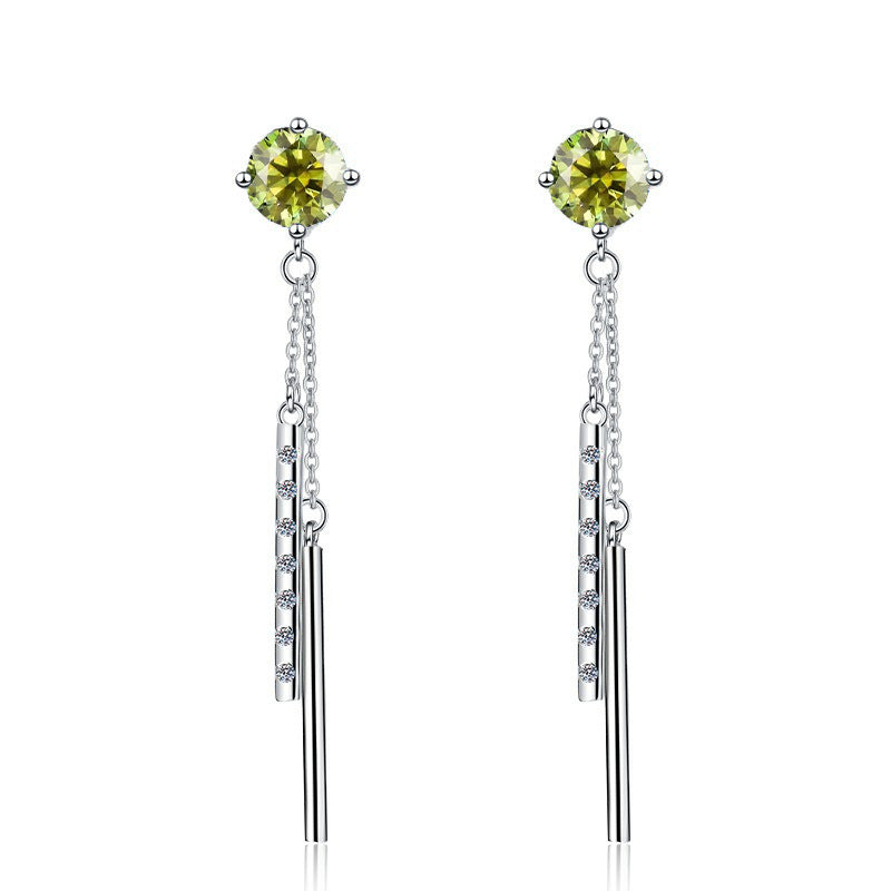 Damen Ohrstecker im modernen Design mit abnehmbaren Glitzerstäben Shop Nory
