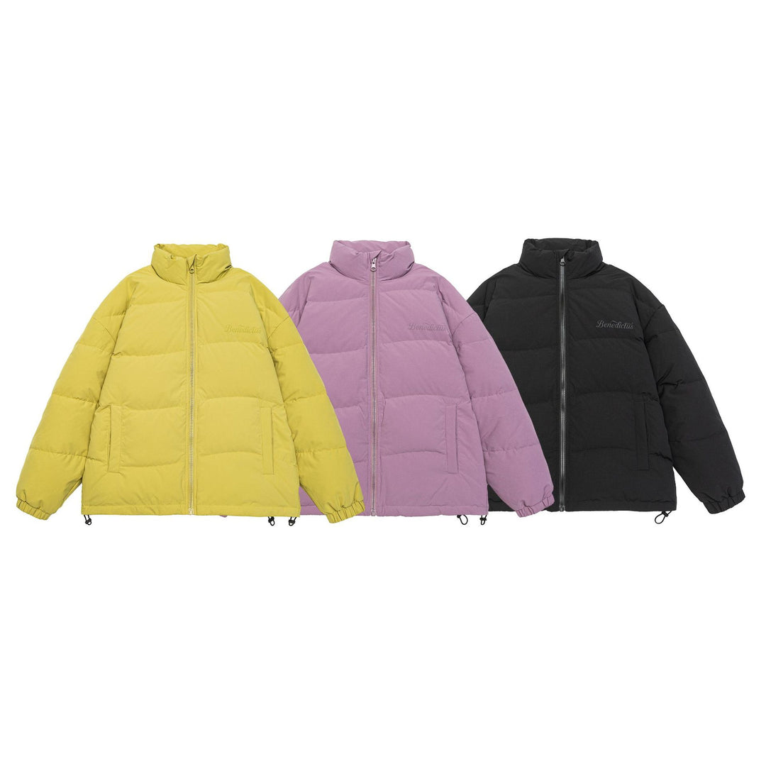 Damen Boxy Stepp-Pufferjacke mit hohem Stehkragen, Tunnelzug und elastischen Bündchen Shop Nory