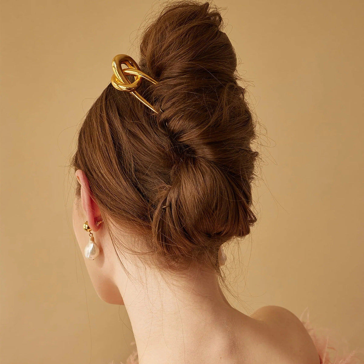 Damen Haarschmuck mit elegantem Knoten-Design aus hypoallergenem Edelstahl Shop Nory