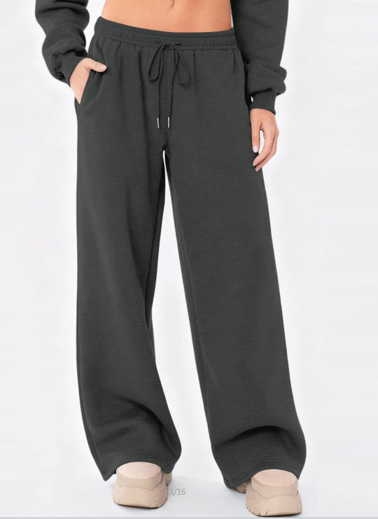 Damen nan weite Loungehose mit hohem Komfortbund, elastischem Tunnelzug und seitlichen Eingrifftaschen Shop Nory