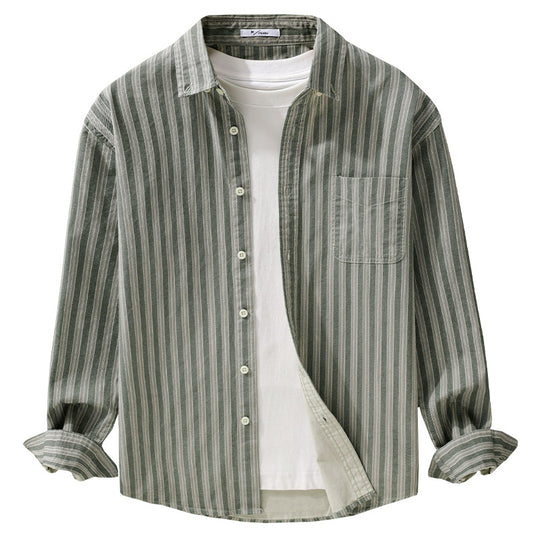 Herren Hemd mit Button-Down-Kragen aus atmungsaktivem Leinen-Baumwollmix in Relaxed-Passform Shop Nory