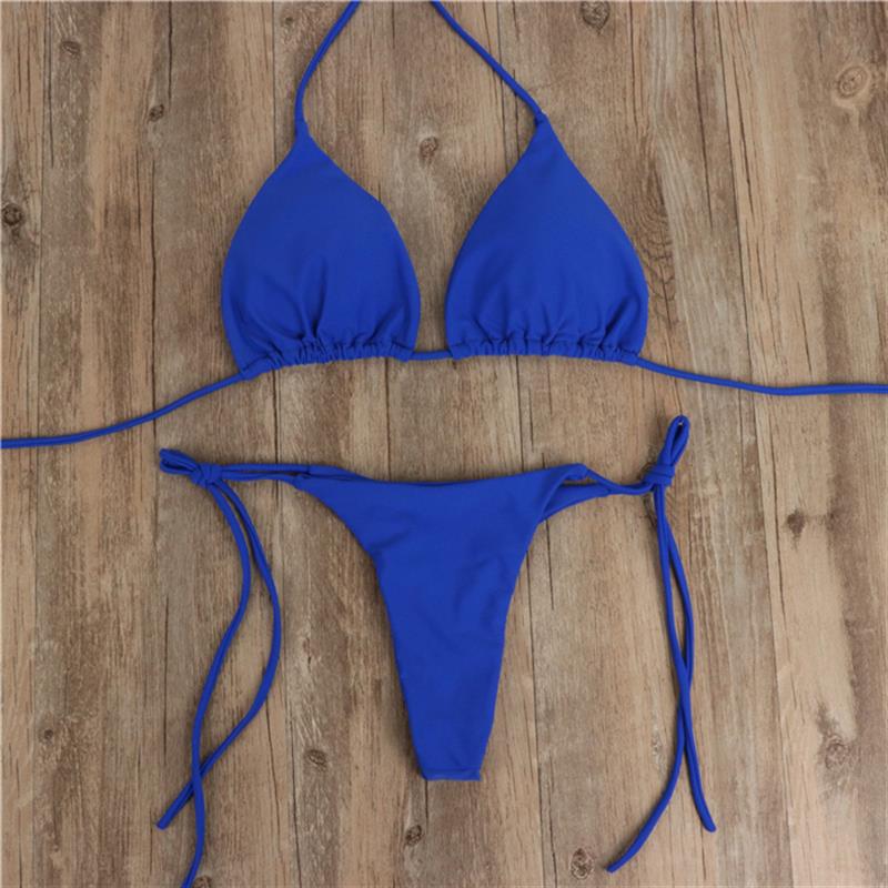 Damen Bikini-Set mit verstellbaren Trägern und minimalistischem Design