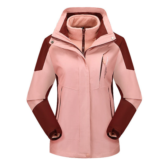 Damen vielseitige Outdoorjacke mit abnehmbarer Fleece‑Innenjacke und winddichter Softshell‑Hülle Shop Nory