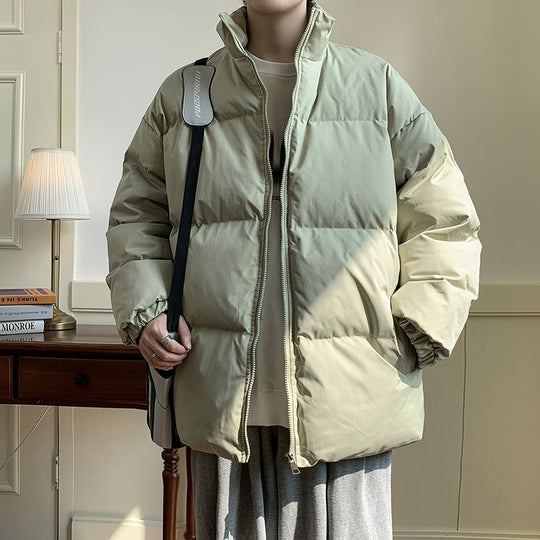 Unisex Oversize Steppjacke mit hohem Stehkragen und Thermofutter Shop Nory