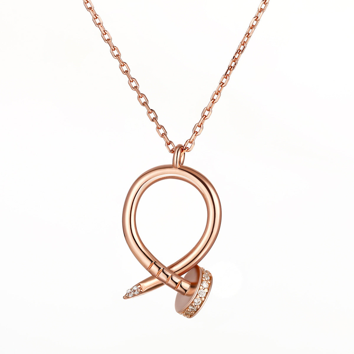 Damen Anhänger-Halskette mit funkelnden Kristallen und hochwertiger Goldverarbeitung Shop Nory