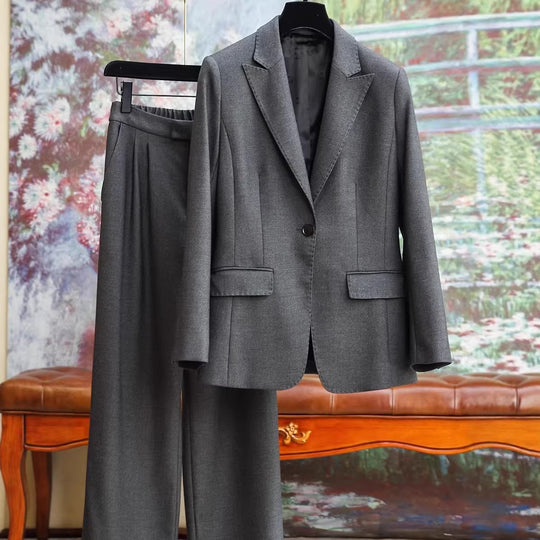 Damen Elegantes Blazer- und Hosen-Set Shop Nory
