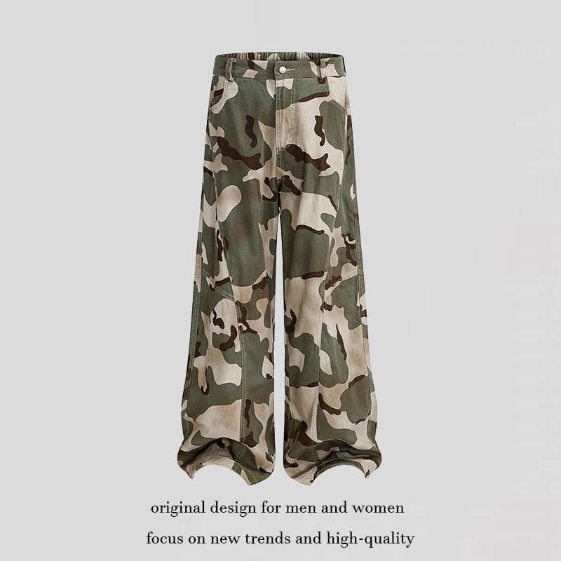 Damen weite Cargo‑Culotte‑Hose im Loose‑Fit mit Knie‑Patch und elastischem Bund Shop Nory