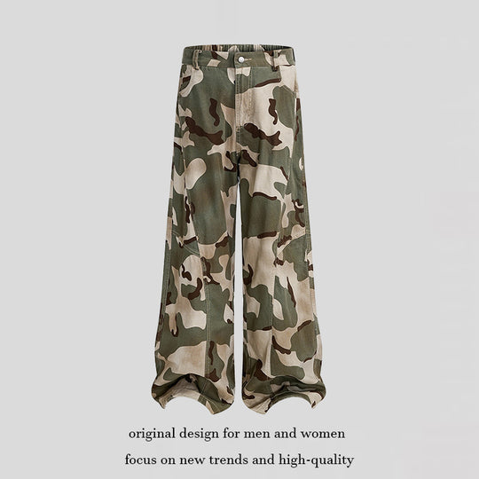 Damen weite Cargo‑Culotte‑Hose im Loose‑Fit mit Knie‑Patch und elastischem Bund Shop Nory