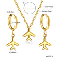 Damen Schmuckset mit Flugzeug-Anhängern Shop Nory