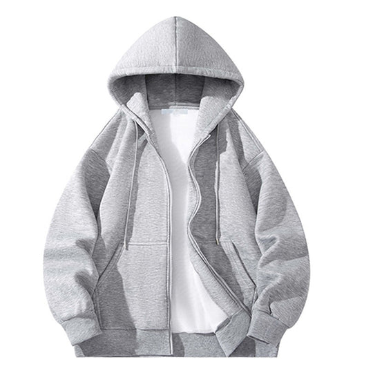 Herren Oversize Reißverschluss‑Kapuzenjacke aus schwerer Sweatqualität mit Kängurutaschen Shop Nory
