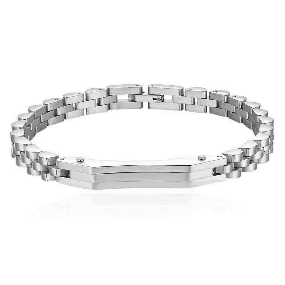 Damen Edelstahlarmband mit modernem Gliederdesign Shop Nory