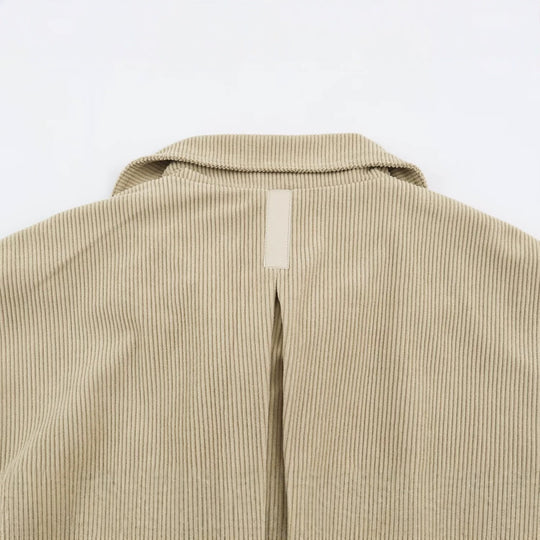 Damen Feincord-Jacke mit Taillengürtel und asymmetrischer Druckknopfleiste Shop Nory