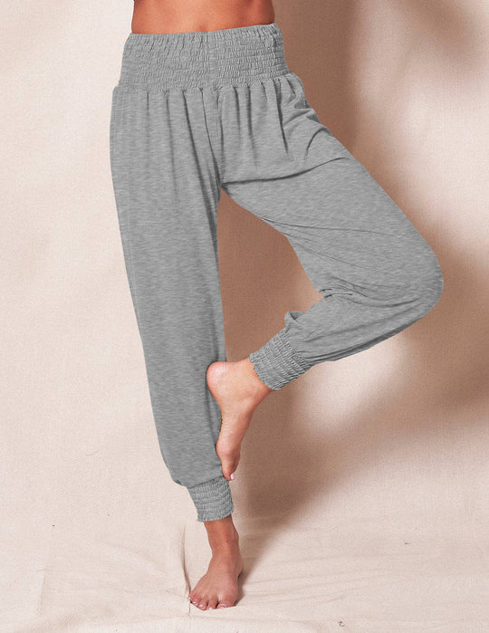 Damen Bequeme Freizeithose mit elastischem Bund und schmalen Bündchen