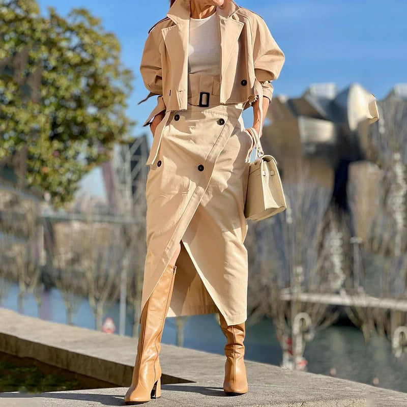 Damen modische Jacke und Rock Set