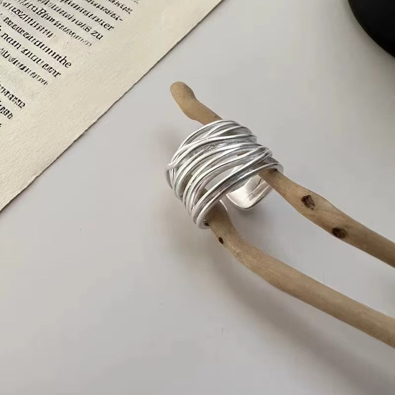 Damen Trio-Ring mit kunstvollem gewundenem Design Shop Nory