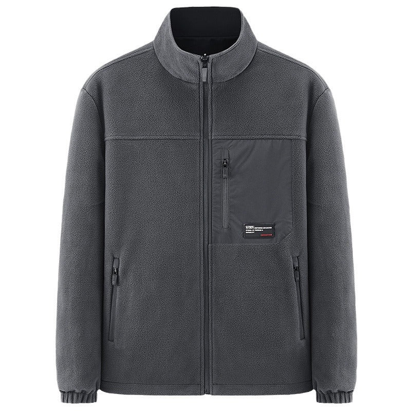 Herren Minimalistische technische Allwetter-Softshelljacke mit Stehkragen und wasserabweisenden Reißverschlüssen Shop Nory