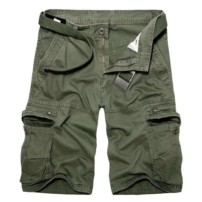 Herren Cargo-Shorts mit multifunktionalen Taschen und verstellbarem Gürtel Shopnory