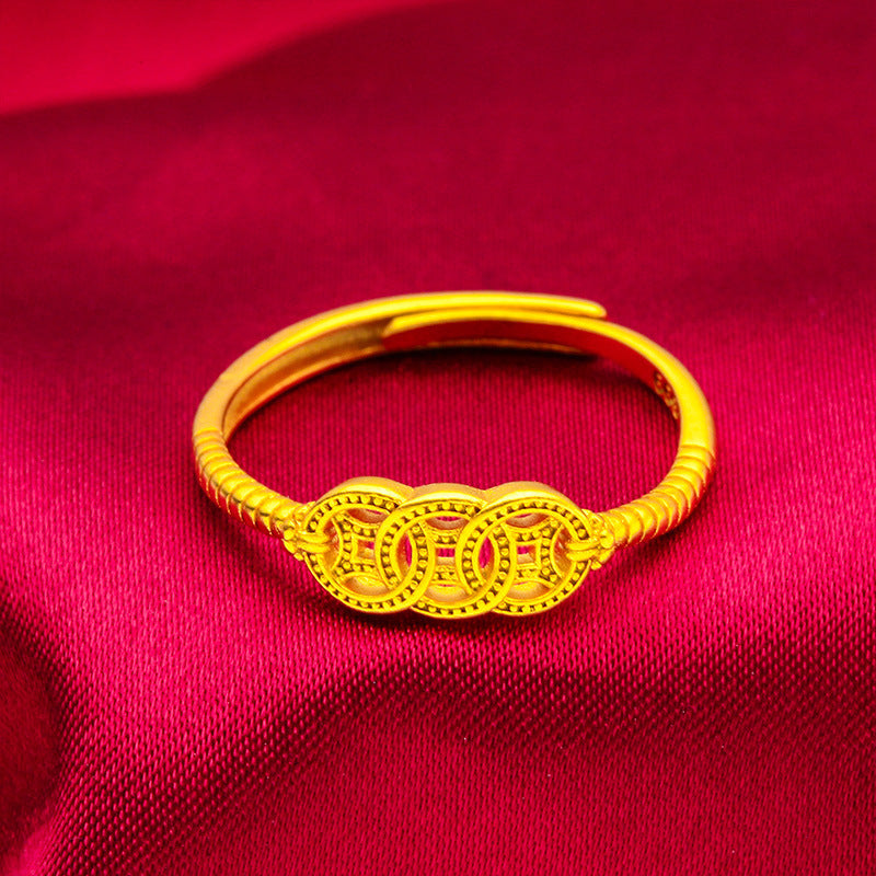 Damen Zierlicher Ring mit floralem Design und funkelnden Akzenten Shop Nory