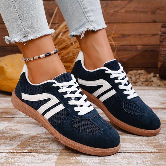 Damen Sportliche Sneakers aus hochwertigem Wildleder mit atmungsaktiver Sohle