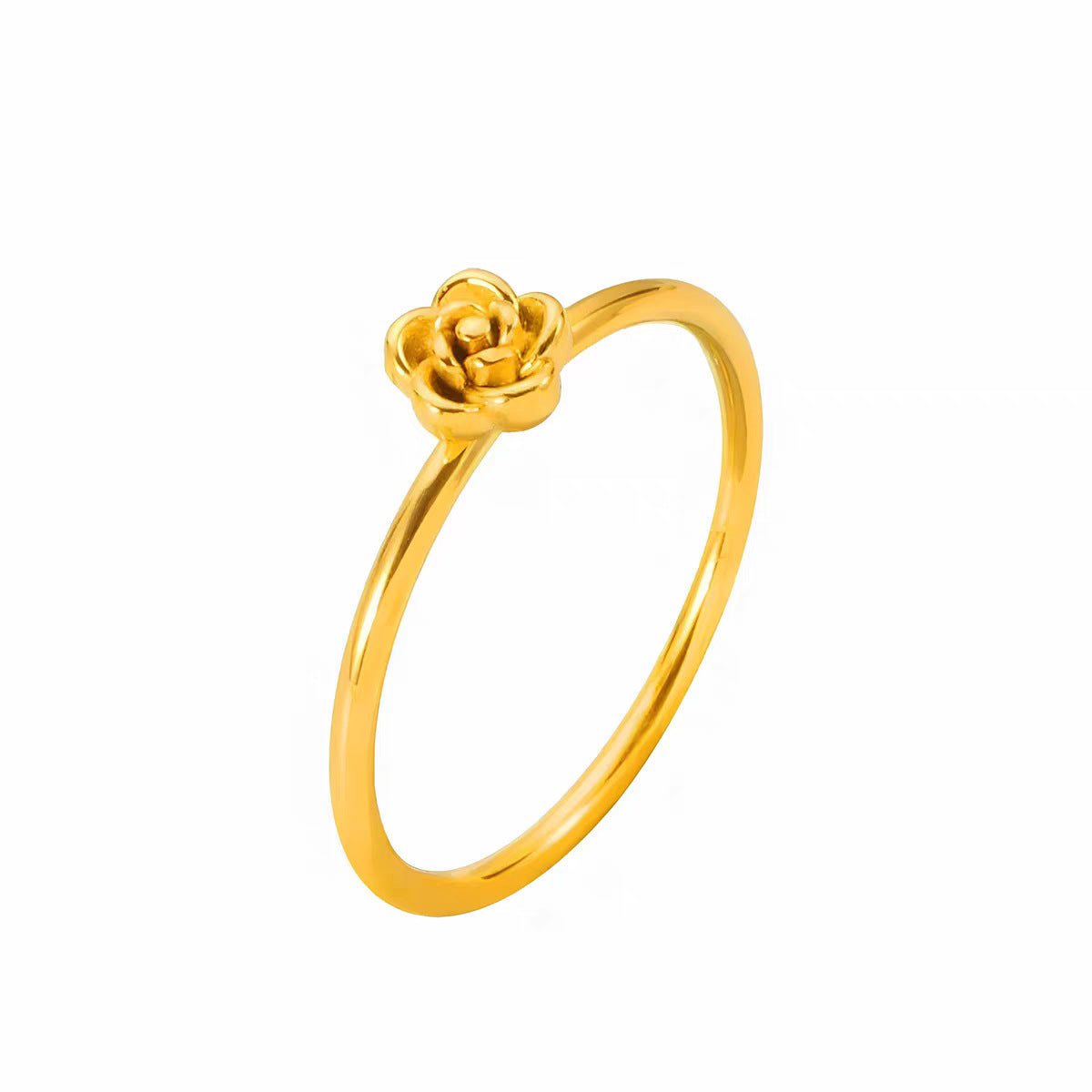 Frauen Ring mit Rosenelement Shop Nory