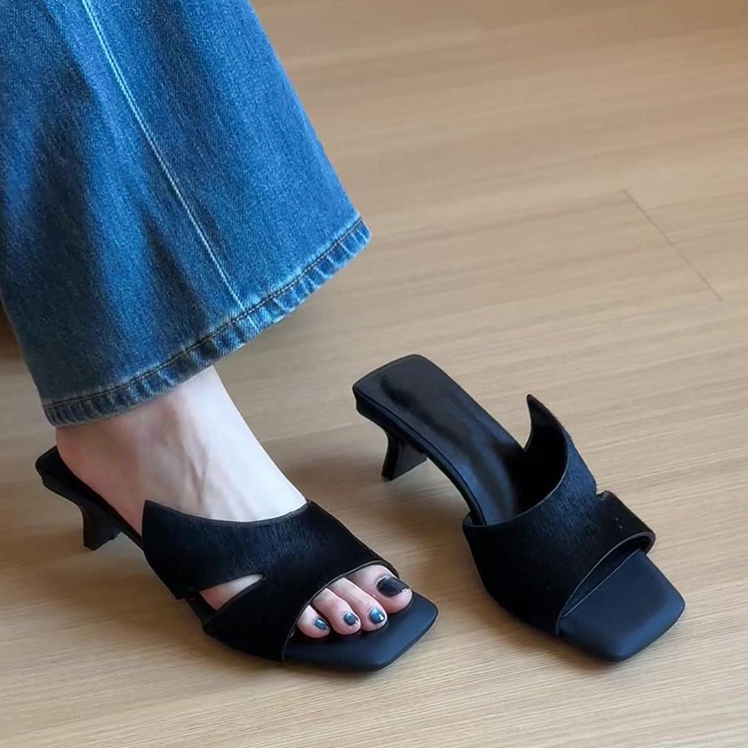 Damen Elegante Mules mit modischem ZShopnoryra-Design Shopnory