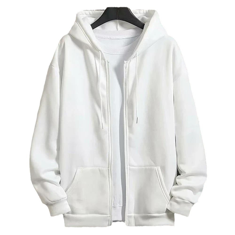 Unisex Zip-Hoodie mit verdecktem Reißverschluss, minimalistischer Silhouette und angerautem Innenfutter Shop Nory