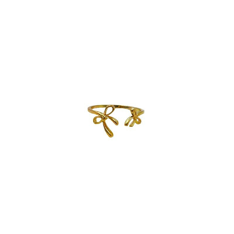 Damen Ring mit filigranem Schleifen-Design Shop Nory