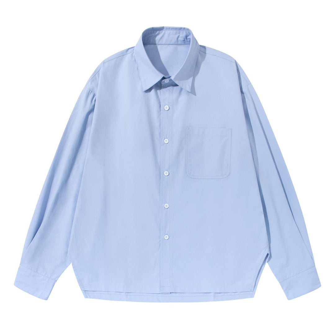 Damen Oversize‑Boxy‑Hemdbluse aus leichter Baumwollmischung mit Brusttasche Shop Nory
