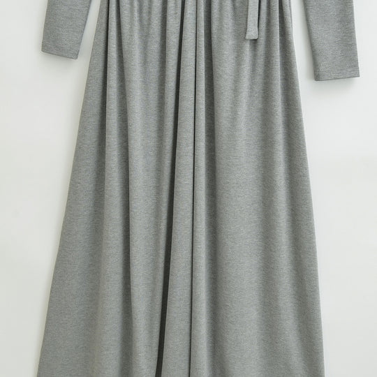 Damen Midikleid mit Raffung, V-Ausschnitt und tailliertem Faltenrock Shop Nory
