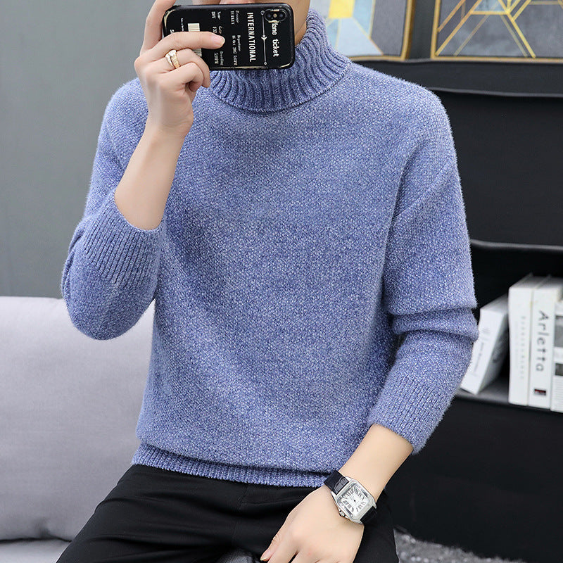 Herren Rollkragenpullover aus Bouclé-Feinstrick mit gerippten Bündchen Shop Nory