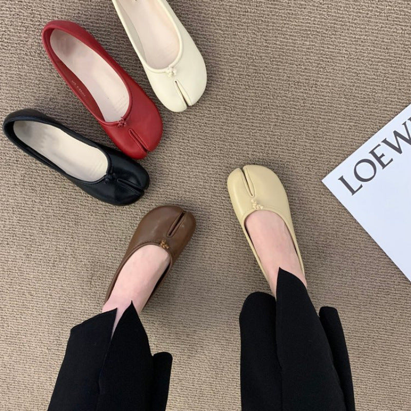 Damen Ballerinas mit eleganter Schlitz-Details und bequemer Innensohle