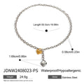 Damen Halskette mit doppelt herzförmigen Anhängern aus hypoallergenem Edelstahl Shop Nory